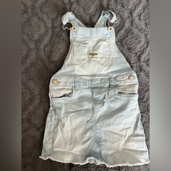 OshKosh B’gosh | Light Wash | Denim Overall Skirt | 5T - Picture 1 of 3